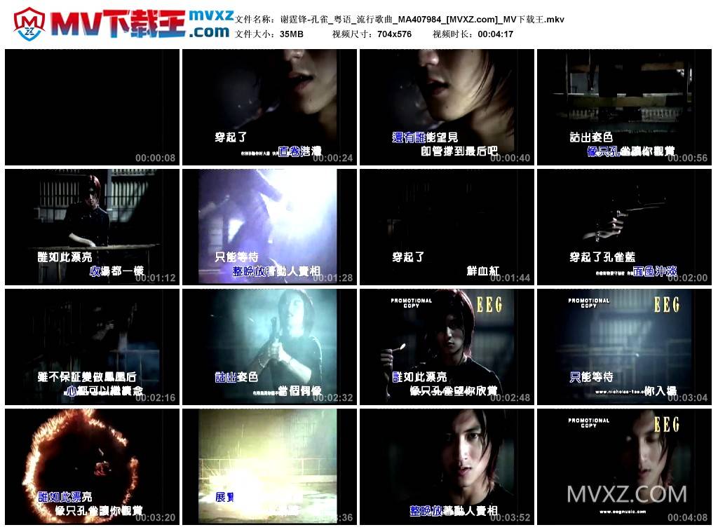 谢霆锋-孔雀_粤语_流行歌曲_MA407984